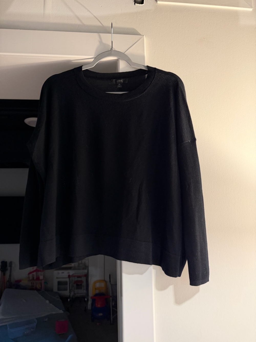 J. Crew Black Crewneck Sweater